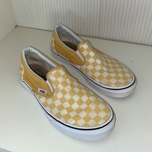 Yellow slip on vans